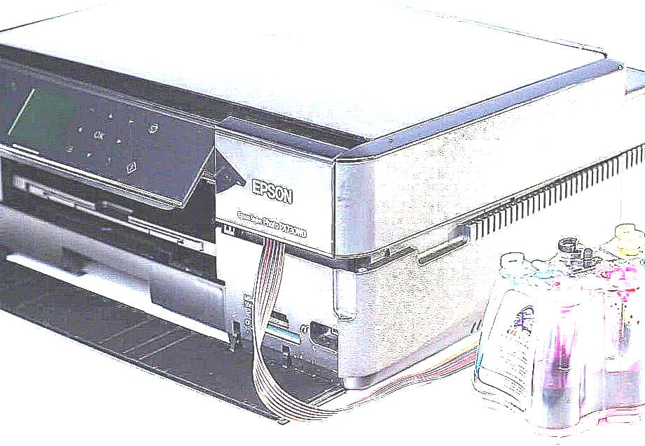 Принтер с системой непрерывной подачи чернил (рисунок)