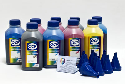 картинка Комплект чернил OCP (BKP202/203/201/200, CP200,CPL201, YP200, MP200, MPL201) для Epson R2400/R2880/R