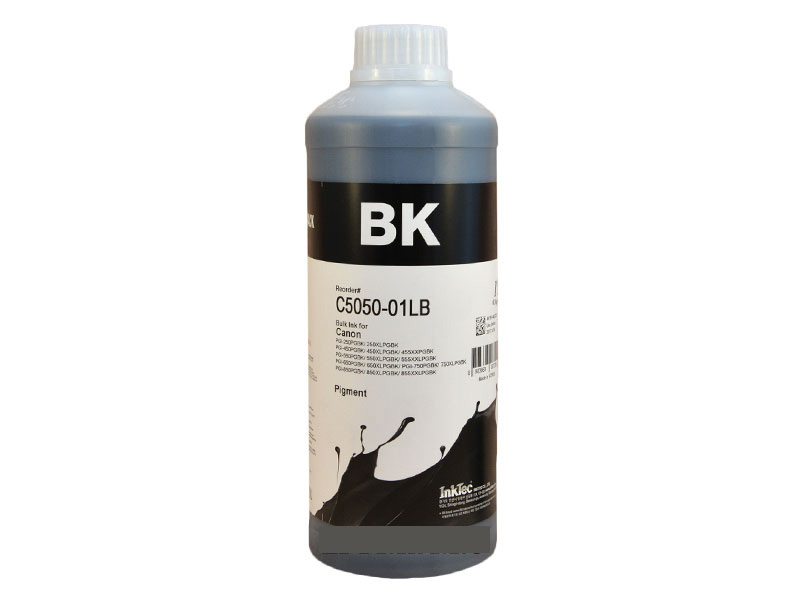картинка Чернила InkTec C5050-01LB BLACK для Canon PGI-450BK/470BK, 1 л