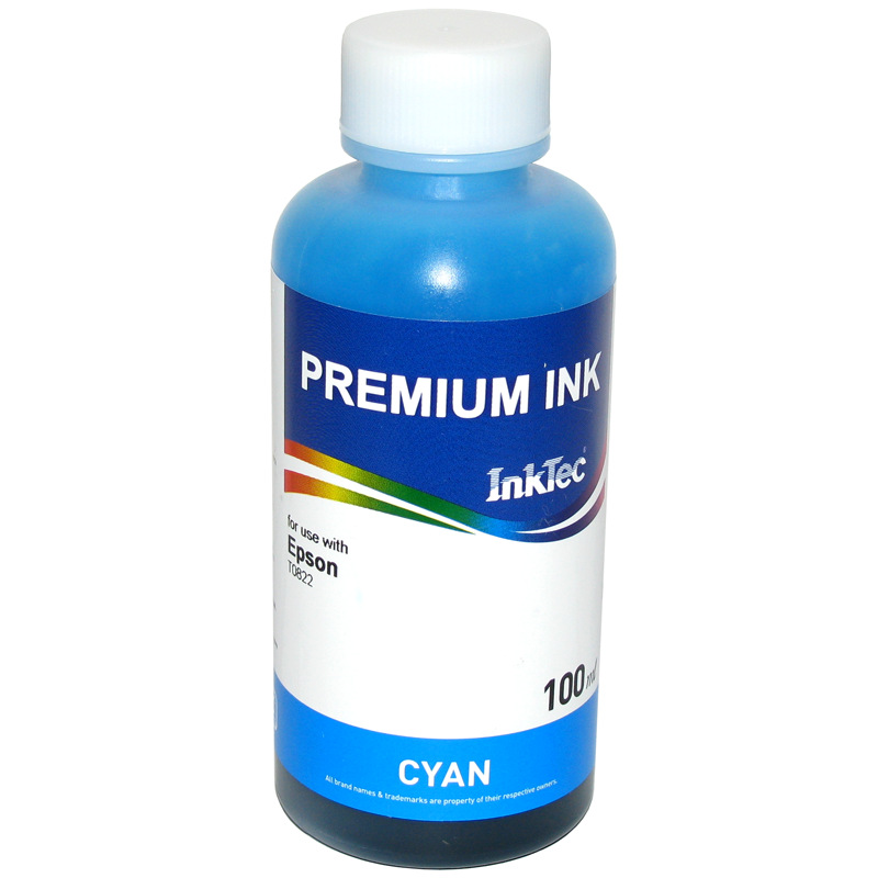картинка Чернила InkTec E0010-100MC CYAN для Epson Claria, 100 мл