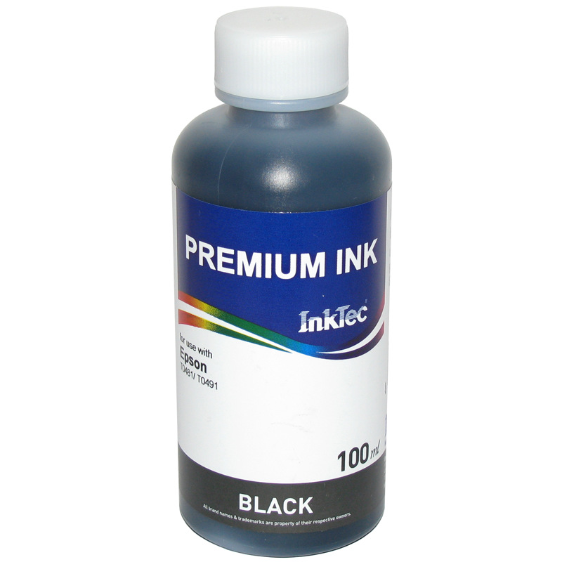 картинка Чернила InkTec E0005-100MB BLACK для Epson T0481/Т0491, 100 мл