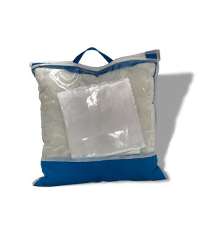 картинка Подушка атласная белая 35х35см c сумкой
