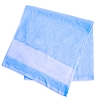 Полотенце махровое голубое, 30*70 см (двухсторонний бордюр)