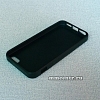 Чехол 2D для iPhone 4 силиконовый черный
