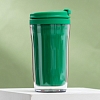 Термостакан пластиковый под полиграфическую вставку 250 мл зеленый