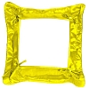 Подушка атласная желтая 35х35см c накладкой