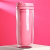Термостакан пластиковый под полиграфическую вставку 350 мл розовый