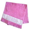 Полотенце махровое розовое, 30*70 см